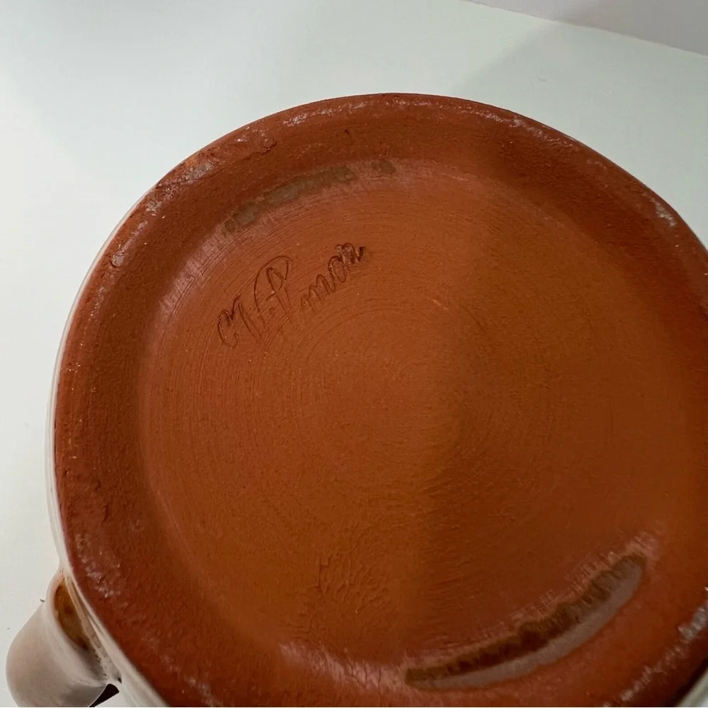 Handmade tan pottery